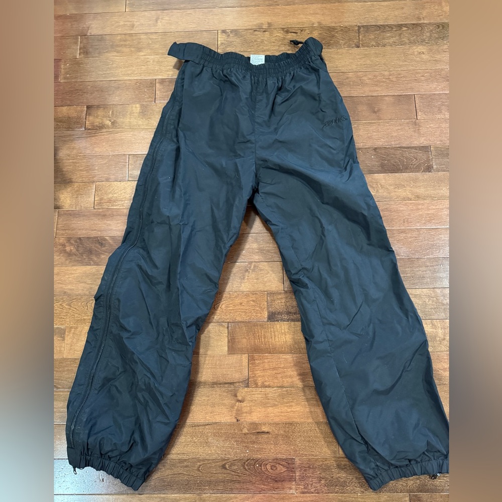 Brooks NylonTrack pants Mens Black sz XL Elastic waist